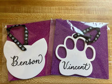 Load image into Gallery viewer, White Paw Acrylic Ornaments