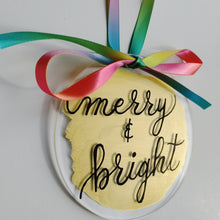 Load image into Gallery viewer, Clear Acrylic Ornaments with Painted Background
