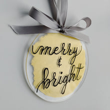 Load image into Gallery viewer, Clear Acrylic Ornaments with Painted Background