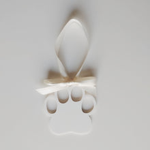 Load image into Gallery viewer, White Paw Acrylic Ornaments