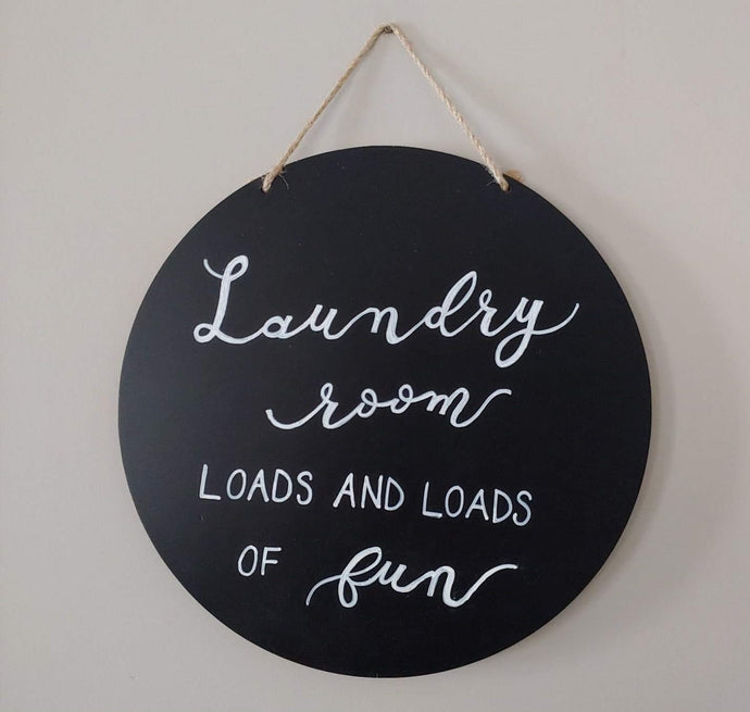 This is a fun home décor sign for your laundry room or the perfect gift for someone who has a dislike of laundry and a sense of humour about it.  