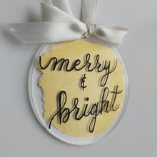 Load image into Gallery viewer, Clear Christmas Acrylic Ornaments with Painted Background
