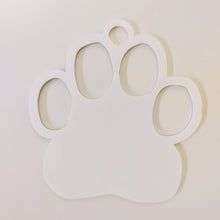 Load image into Gallery viewer, White Paw Acrylic Ornaments
