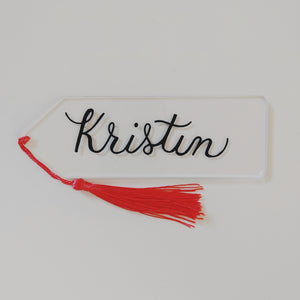 Personalized Clear and Painted Acrylic Bookmarks